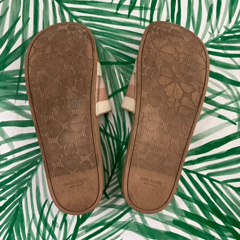 Kate Spade New York Buttercup Blush Pink Pool Slides Women's Size 11 - Picture 2 of 6